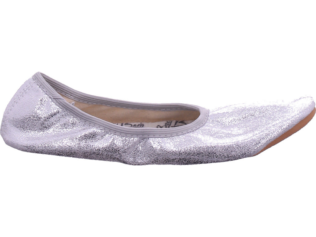 Beck Gymnas Mädchen Slipper  in silber