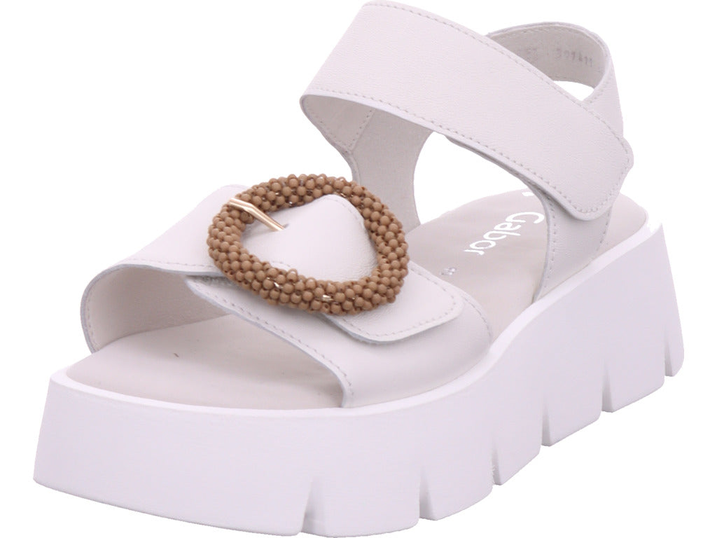 Gabor Damen Sandalette  in weiß
