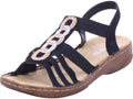 Rieker Damen  Fsk Damen Sandalen in schwarz
