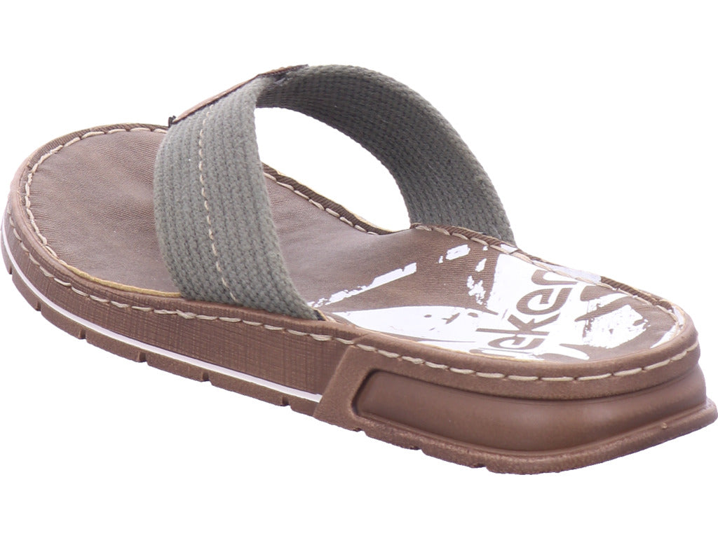 Rieker Herren Pantolette Fsk Herren Sandalen in grün