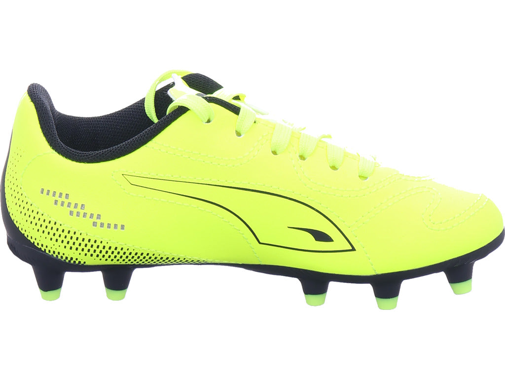 Chlapecká sportovní bota Puma Vitoria II FG Ag Jr ve žluté barvě