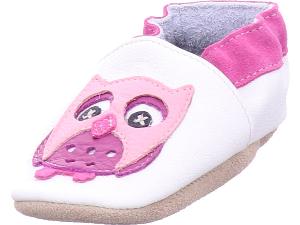 Beck Gymnas Mädchen Hausschuh  in weiß