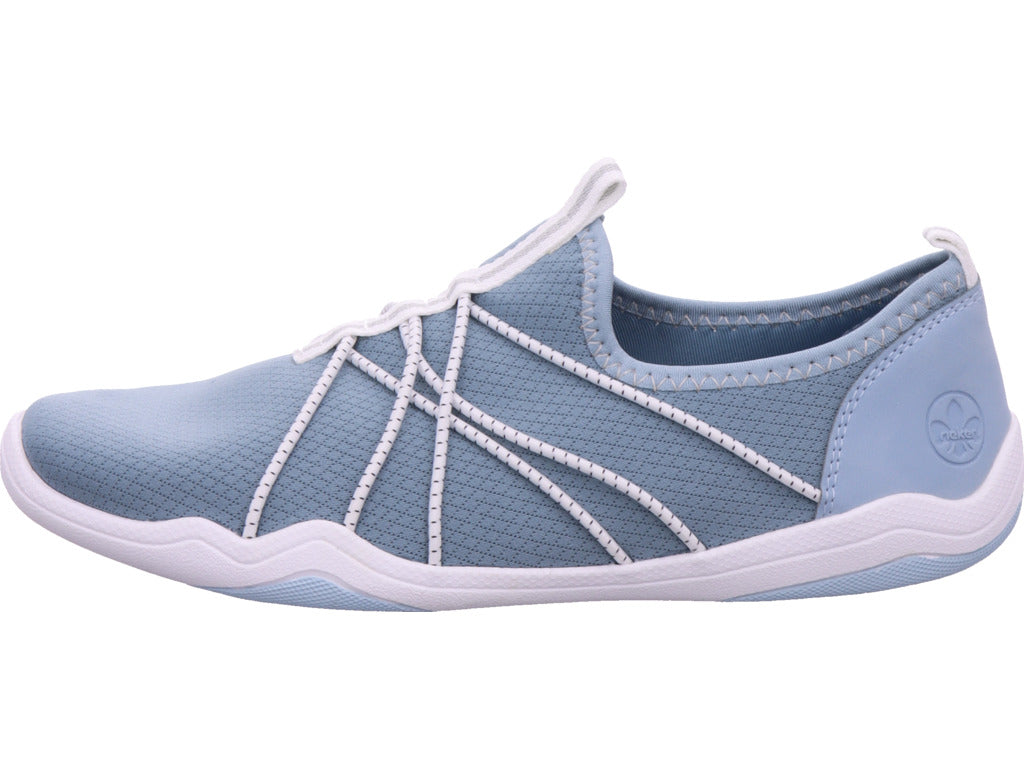 Rieker Damen Sneaker Barfuss in blau