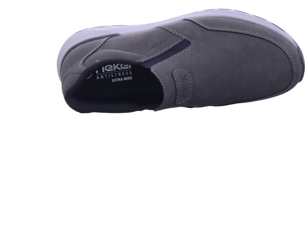 Pánské pantofle Rieker Hwk pánské nízké boty v šedé barvě