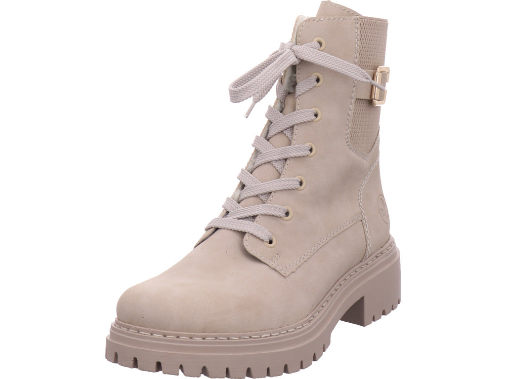 Rieker Damen Stiefelette Hwk Damen Stiefel in beige