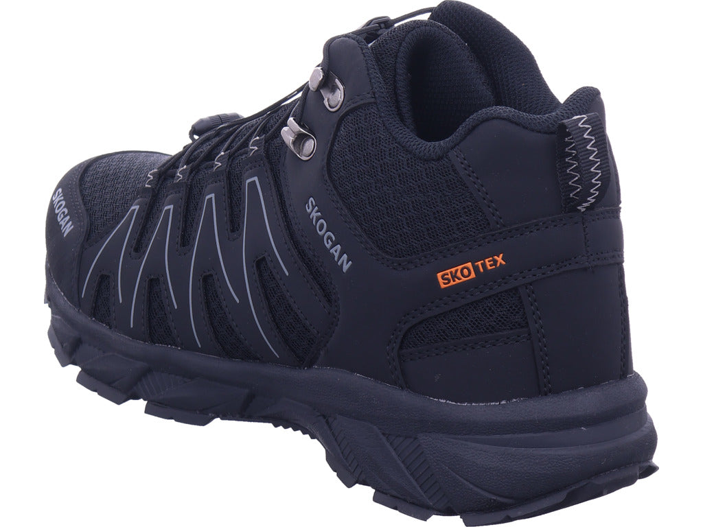 Pánské turistické boty Skogan v černé barvě