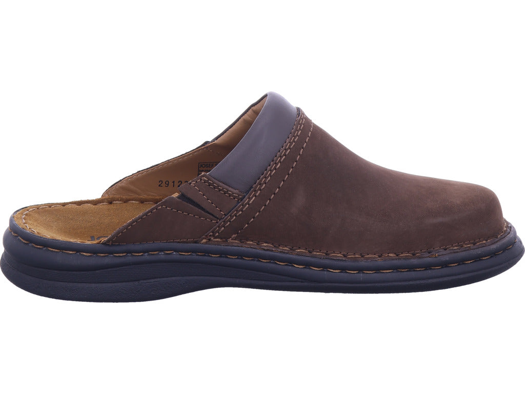 Pánské saboty Seibel Max v hnědé barvě