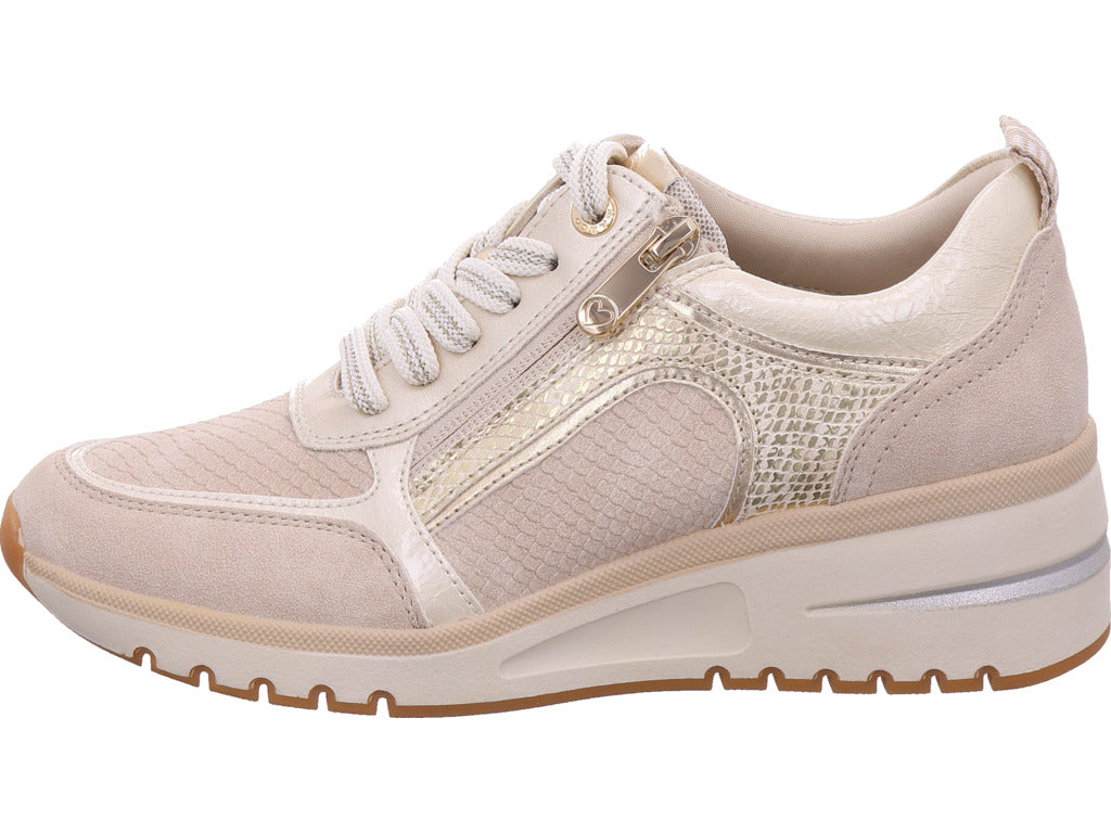 Marco Tozzi women's sneakers in beige