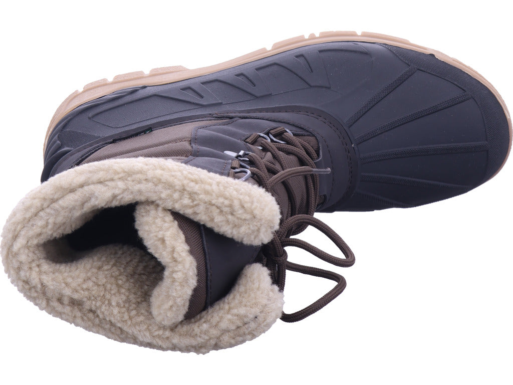 Zoth Spirale Damen Moonboot Spirale Braun/Schwarz in schwarz