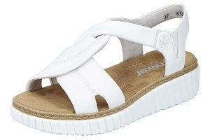 Rieker Damen  Fsk Damen Sandalen in weiß