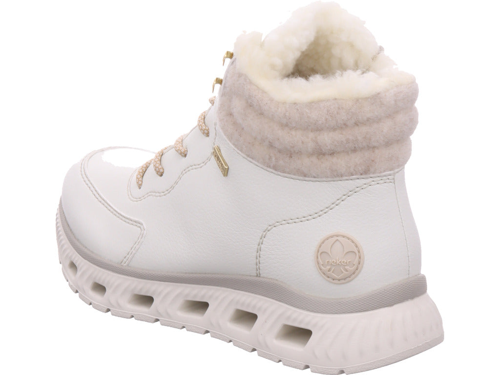 Rieker Damen Stiefelette Hwk Damen Stiefel in weiß