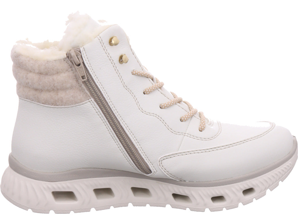 Rieker Damen Stiefelette Hwk Damen Stiefel in weiß