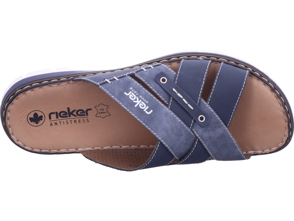 Rieker Herren Pantoffel  in blau
