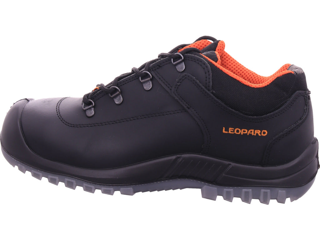 Leopard Herren Arbeitsschuh Sicherheitshalbschuh S3 in schwarz