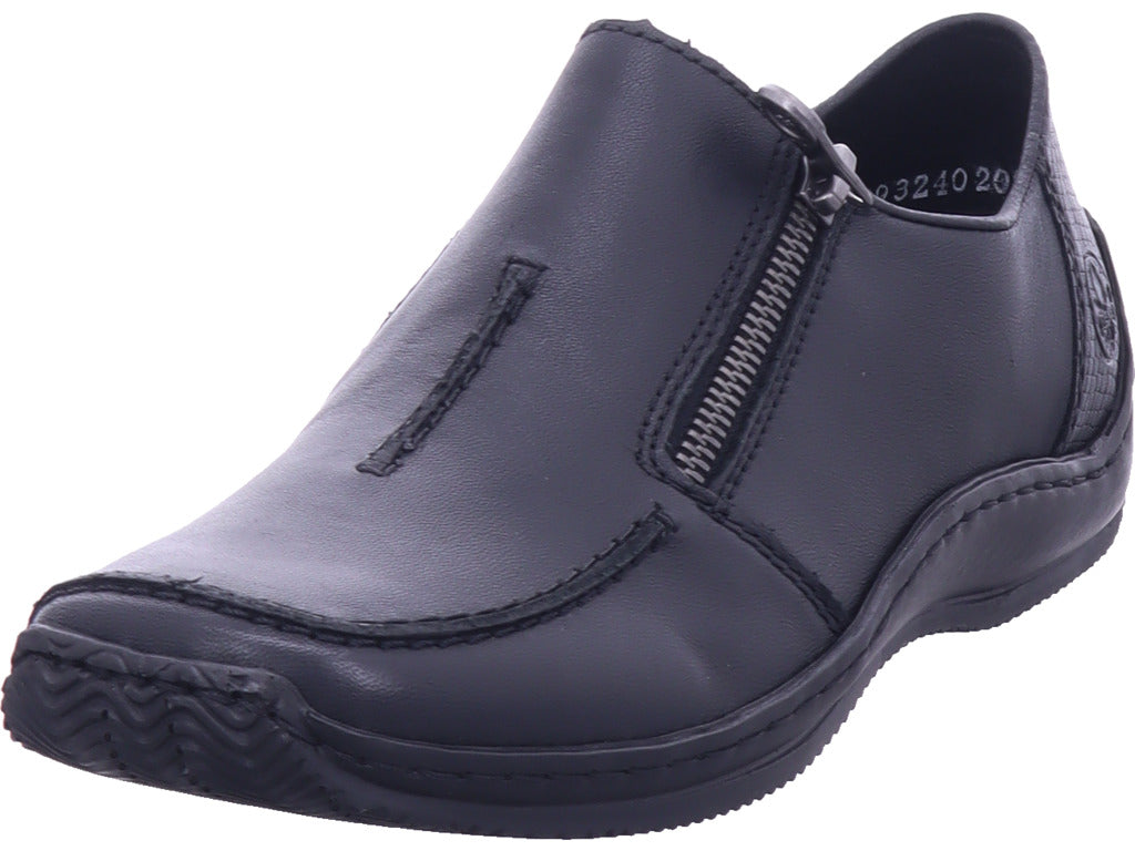 Rieker Damen Slipper Fsk Damen Halbschuhe in schwarz