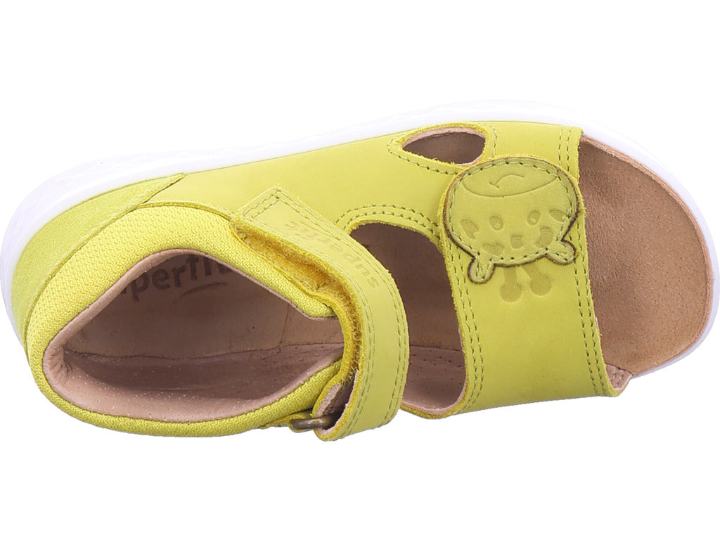 Superfit Jungen Sandalette Sandale Leder \ Lagoon in gelb