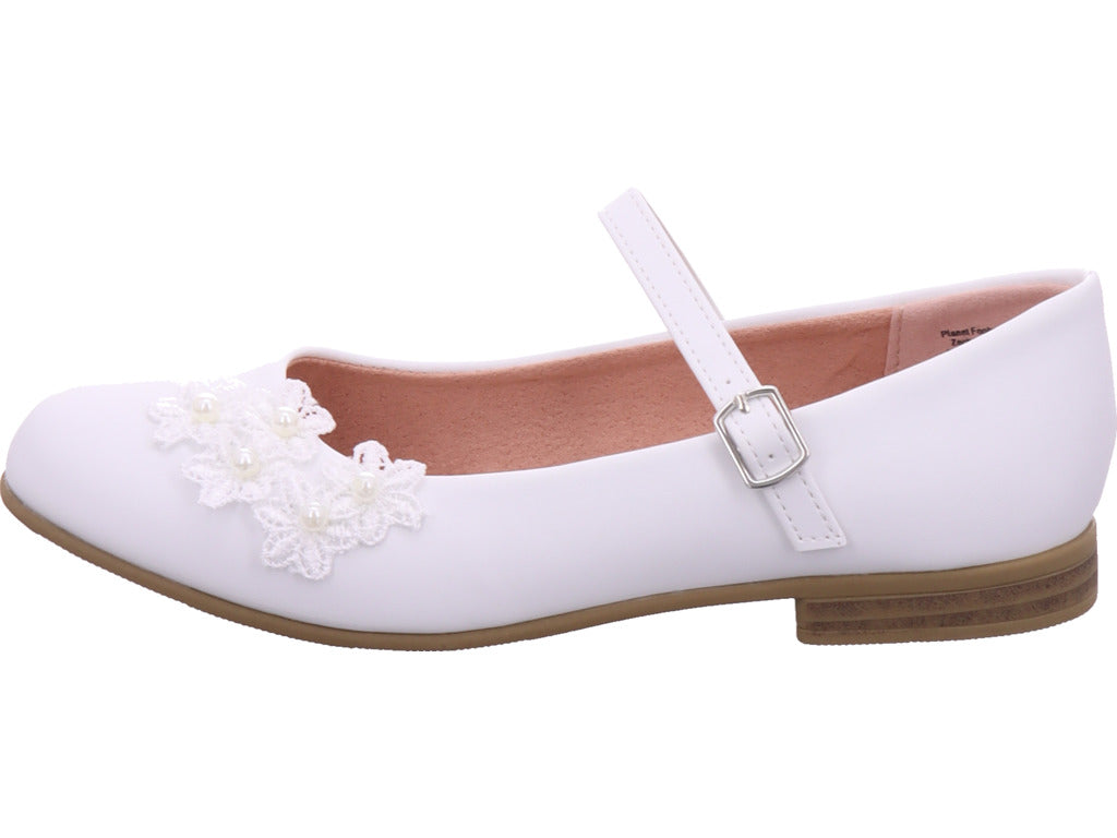 Planet Footwear Mädchen Ballerina Ballerina Kinder in weiß