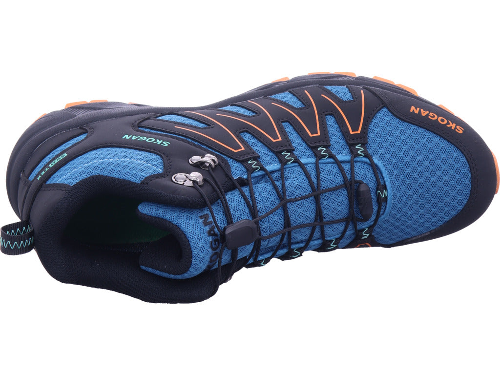 Pánské turistické boty Skogan v modré barvě