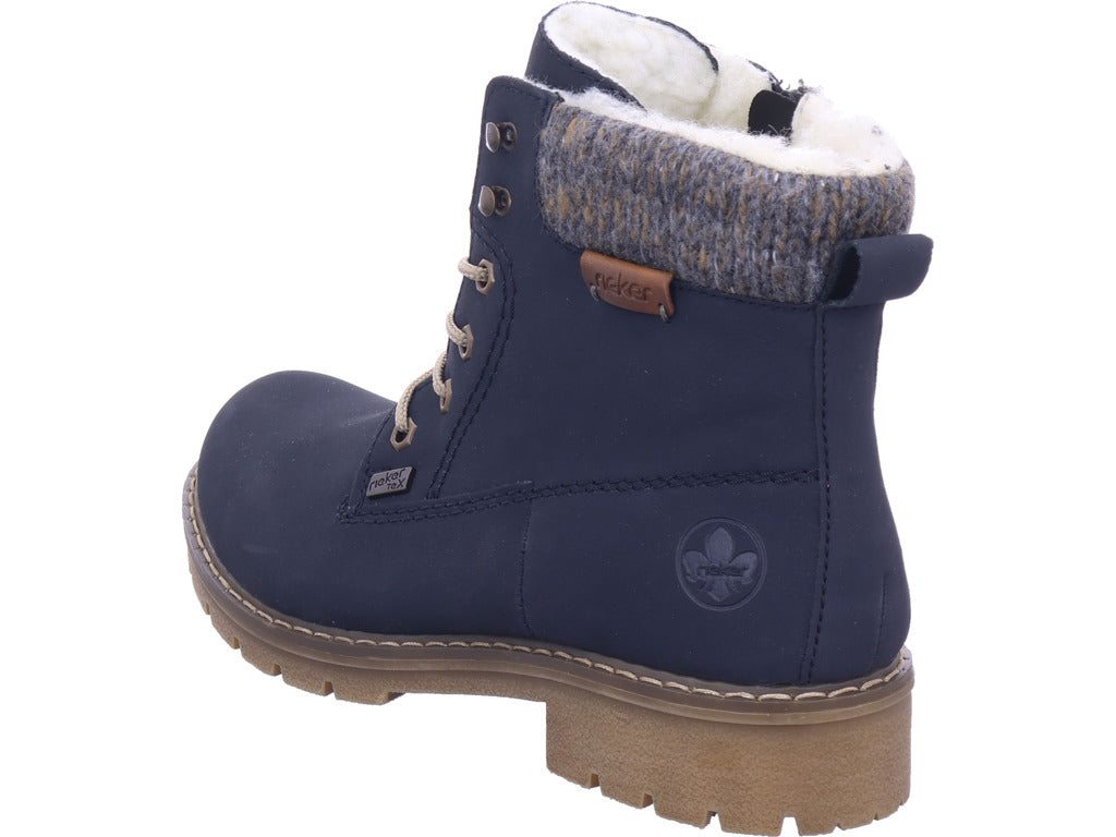 Dámské kotníkové boty Rieker Hwk v modré barvě