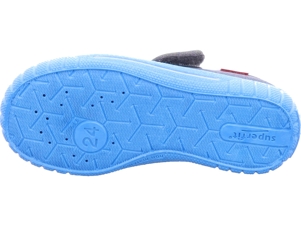Superfit Jungen Hausschuh Hausschuh Textil \ Bill in blau