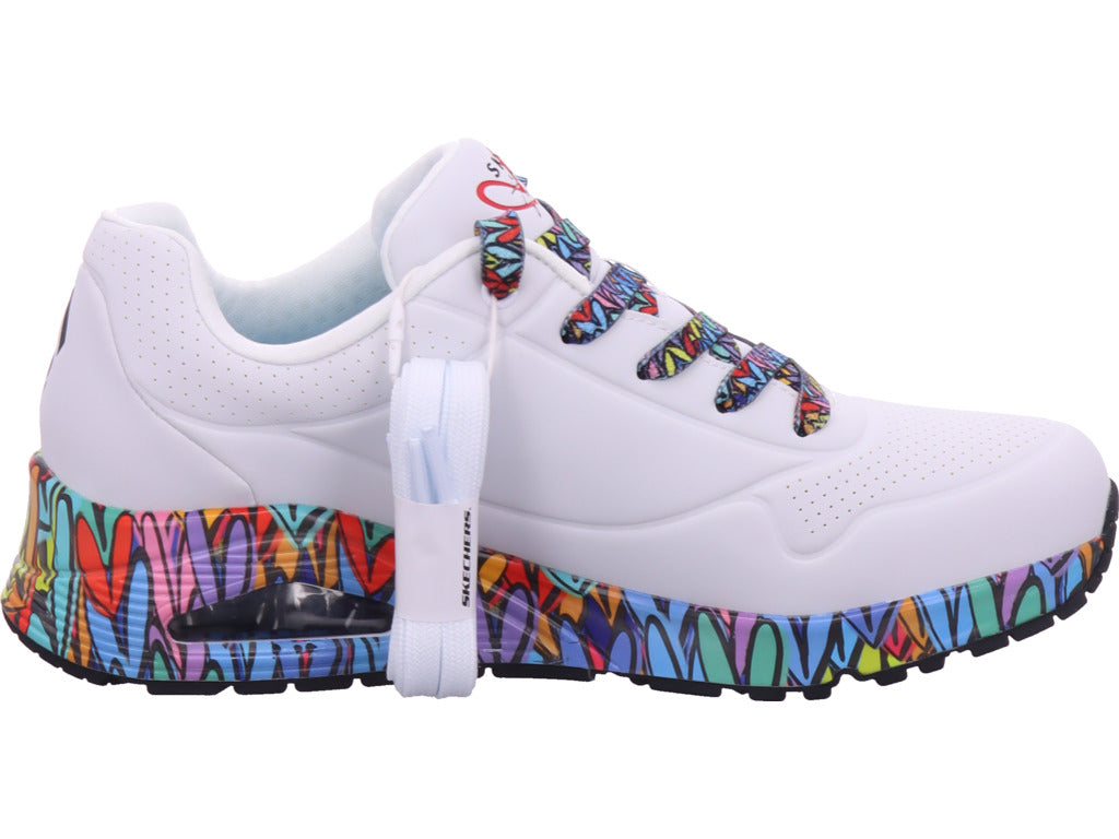 SKECHERS Damen Sneaker Uno Ravaged Love in frei