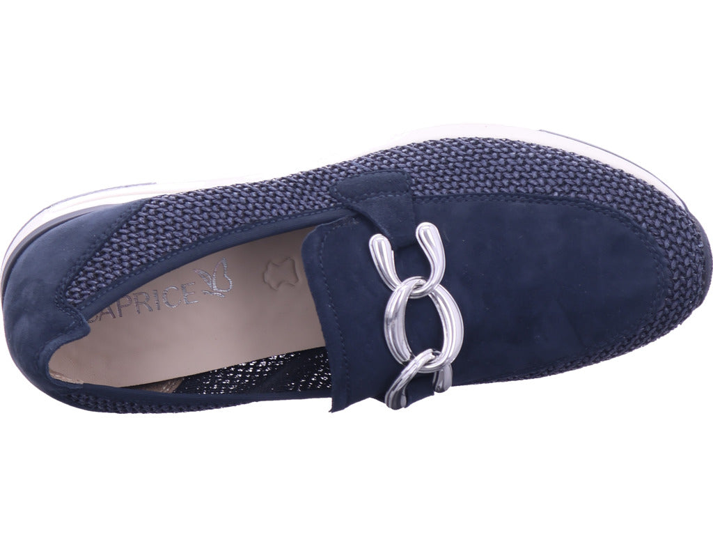 Dámské pantofle Caprice v modré barvě