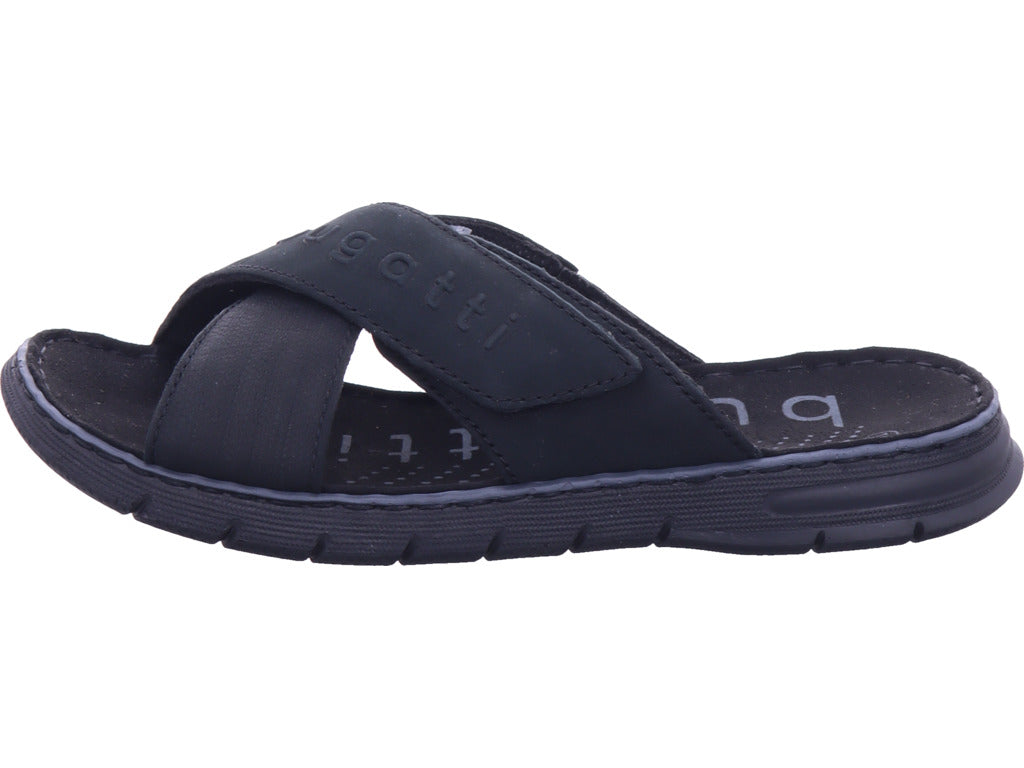 Bugatti Herren Pantolette  in schwarz