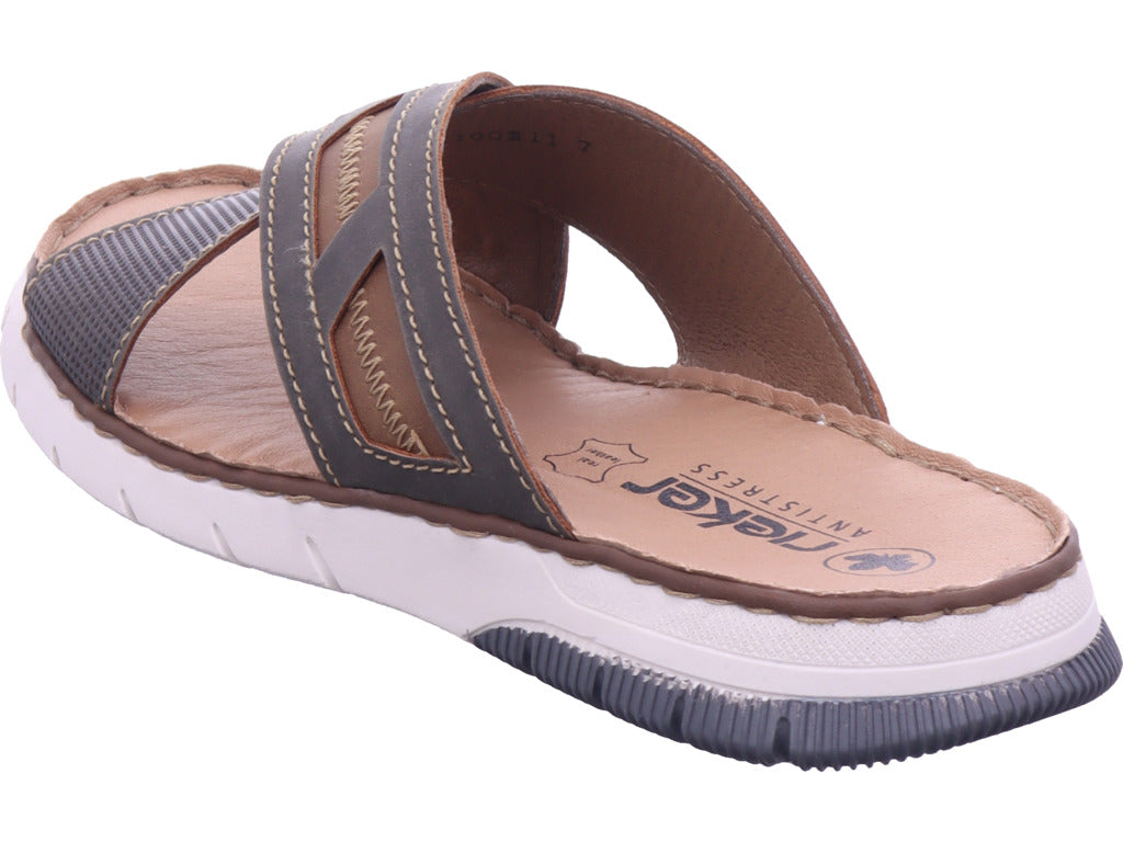 Rieker Herren Pantoffel  in braun