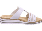 Rieker Damen Pantolette Fsk Damen Sandalen in weiß