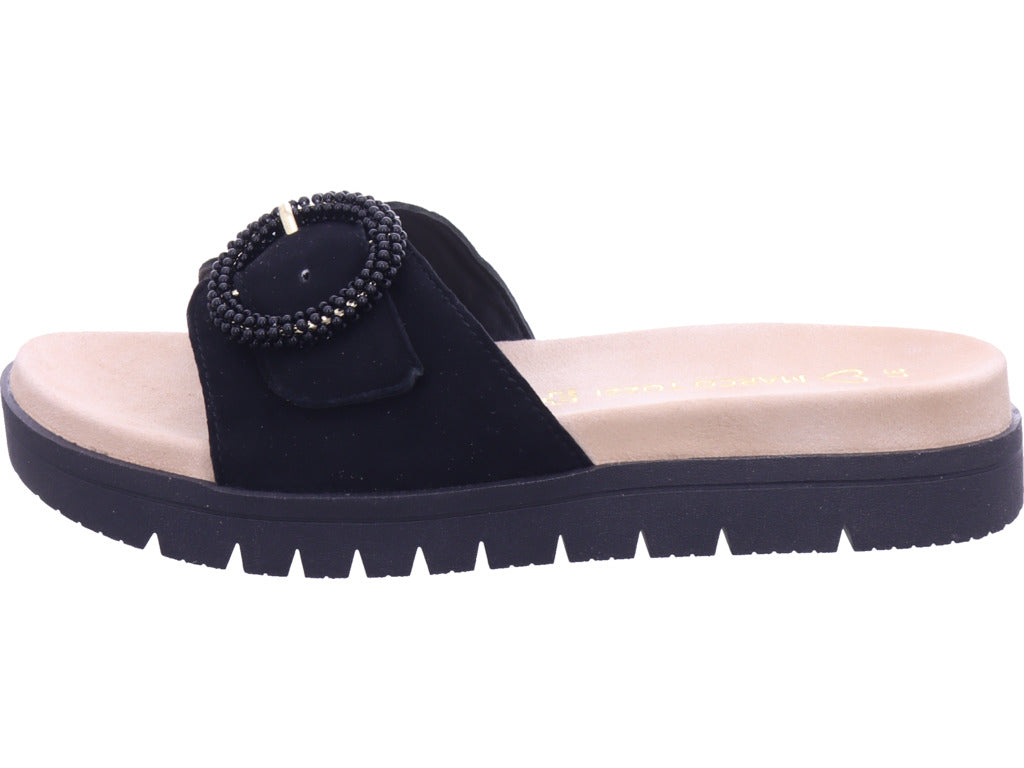 Marco Tozzi Damen Pantolette  in schwarz