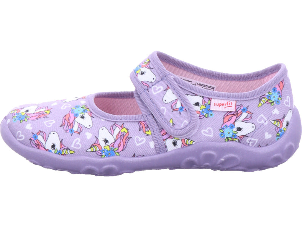 Dívčí pantofle Legero, textilní pantofle, Bonny ve fialové barvě
