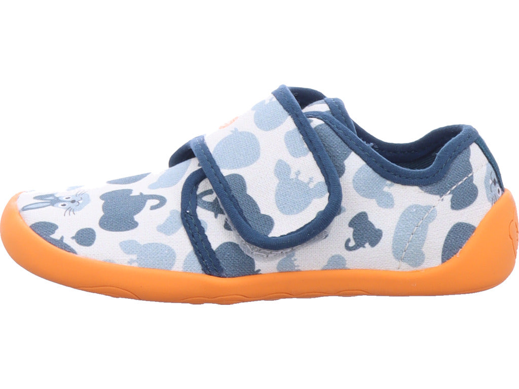 Affenzahn Mädchen  Hausschuh Baumwolle Movy Hase in orange