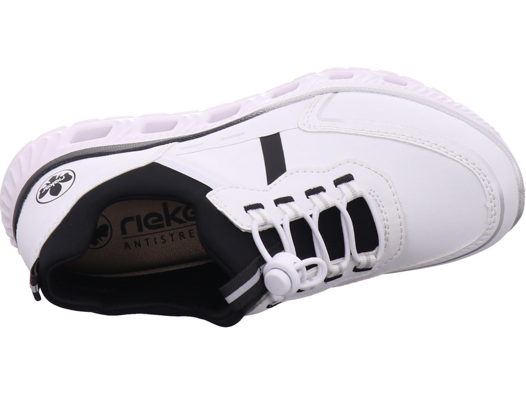 Rieker Damen Sneaker Fsk Damen Halbschuhe in weiß