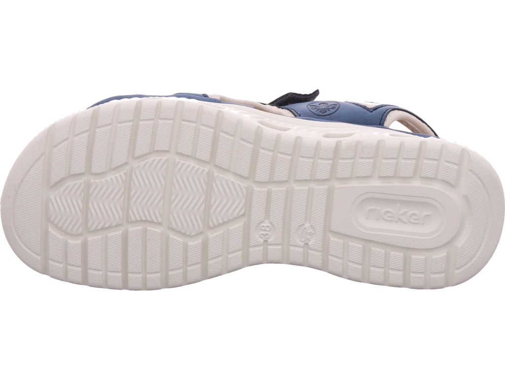 Rieker Damen Sandalette Fsk Damen Sandalen in blau