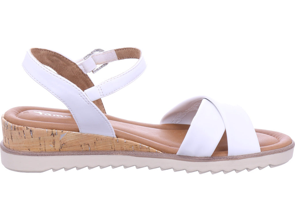 Tamaris Damen Pantolette  in weiß