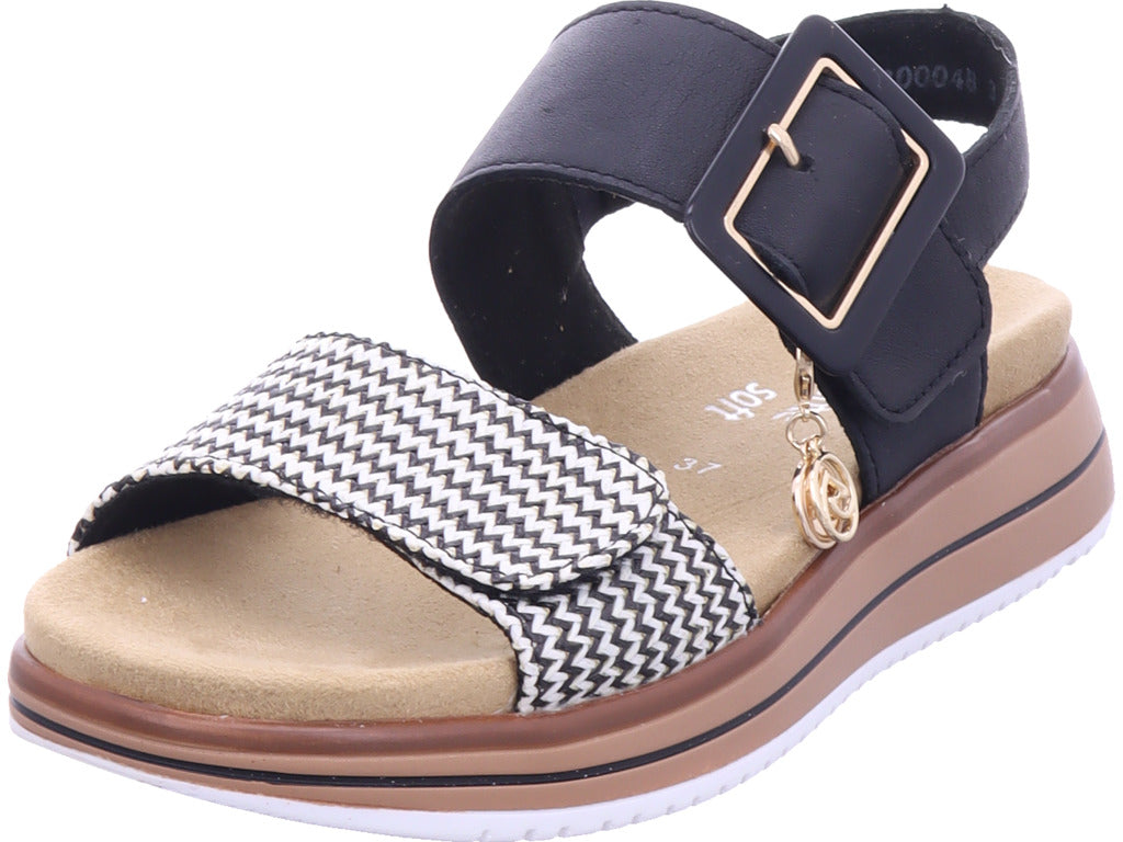 Remonte Damen Sandalette Remonte Sandale in schwarz