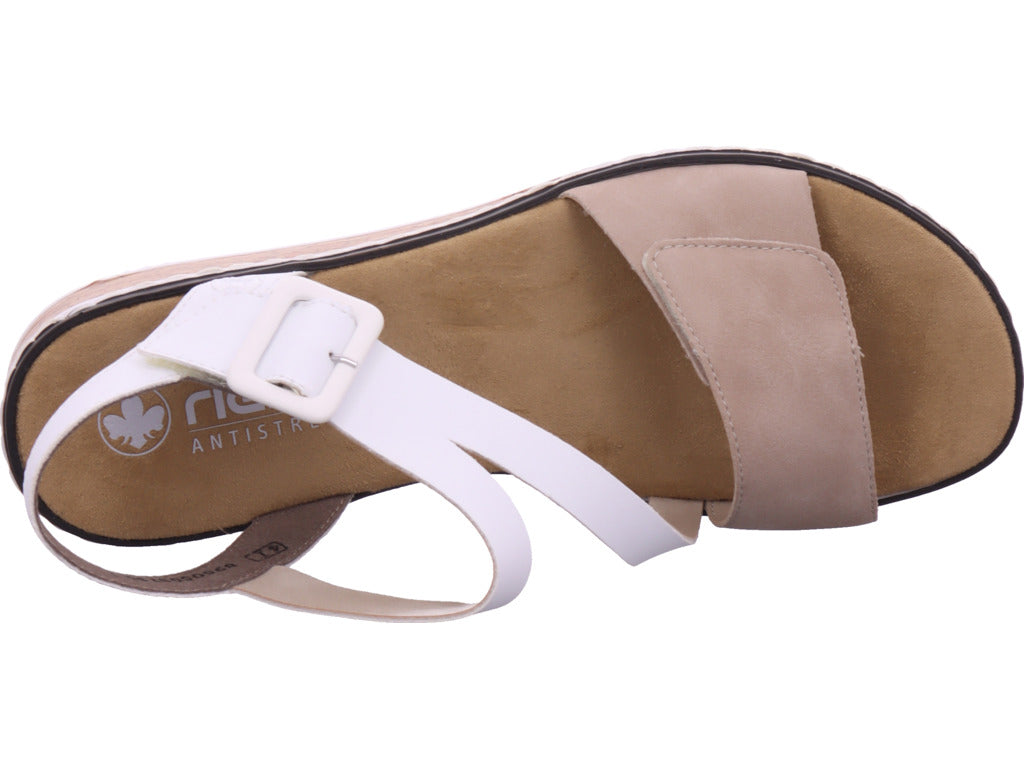 Rieker Damen  Fsk Damen Sandalen in beige