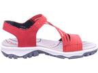 Rieker Damen Sandalette Damen Sandalen in rot