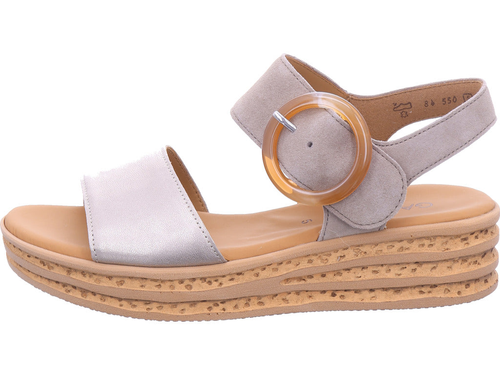 Gabor Damen Sandalette  in platin
