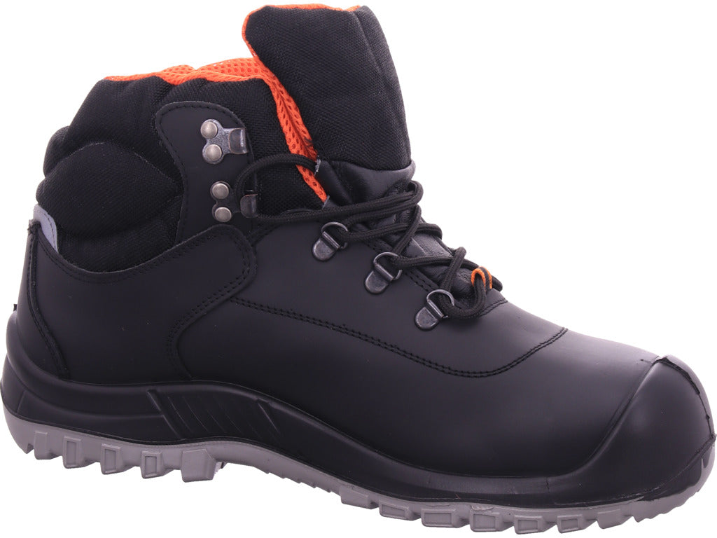 Leopard Men's Work Shoes Ankle Boots S3 in black