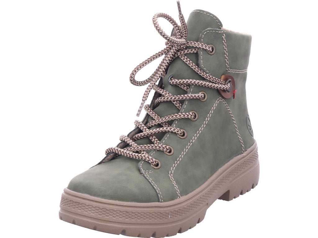 Rieker Damen Stiefelette Hwk Damen Stiefel in grün