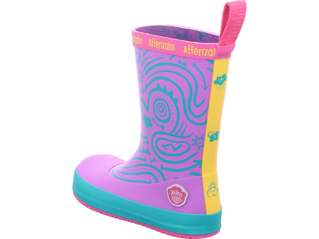 Affenzahn Mädchen Gummistiefel Rainboot Vegan Plashy in pink