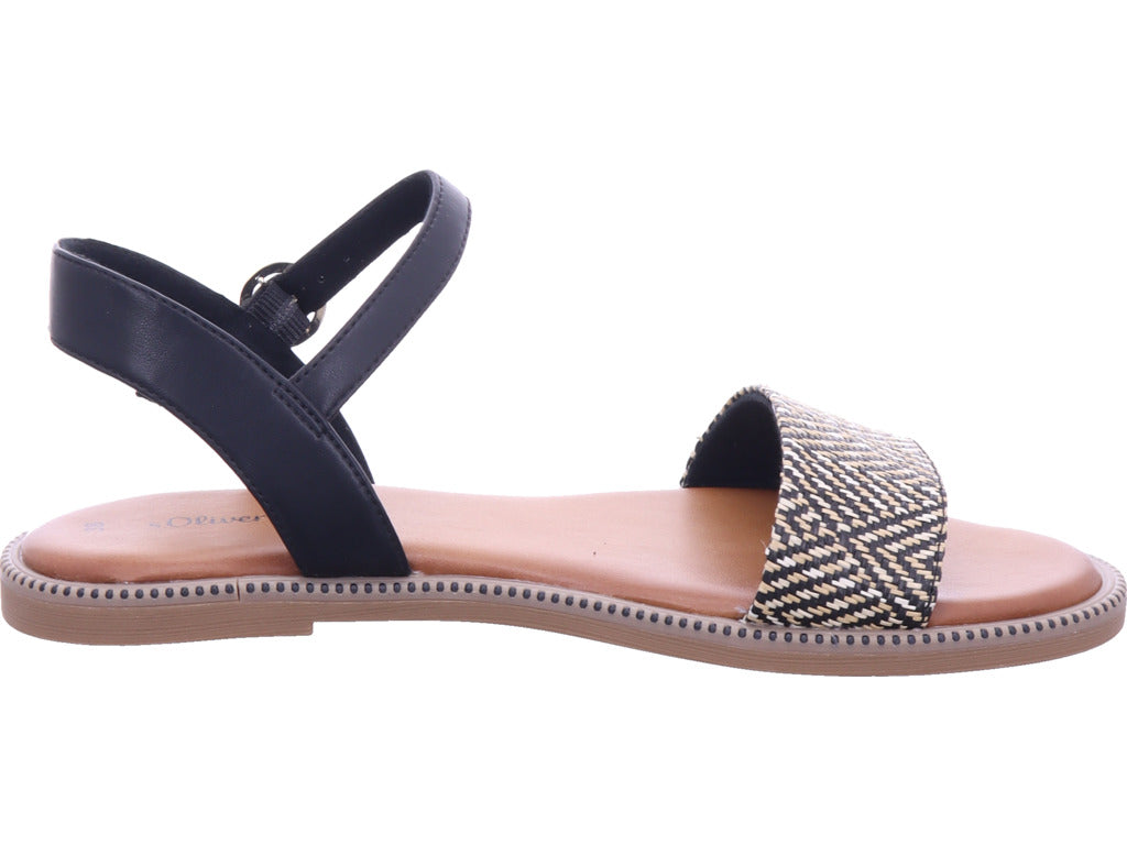 s.Oliver Damen Sandalette  in schwarz