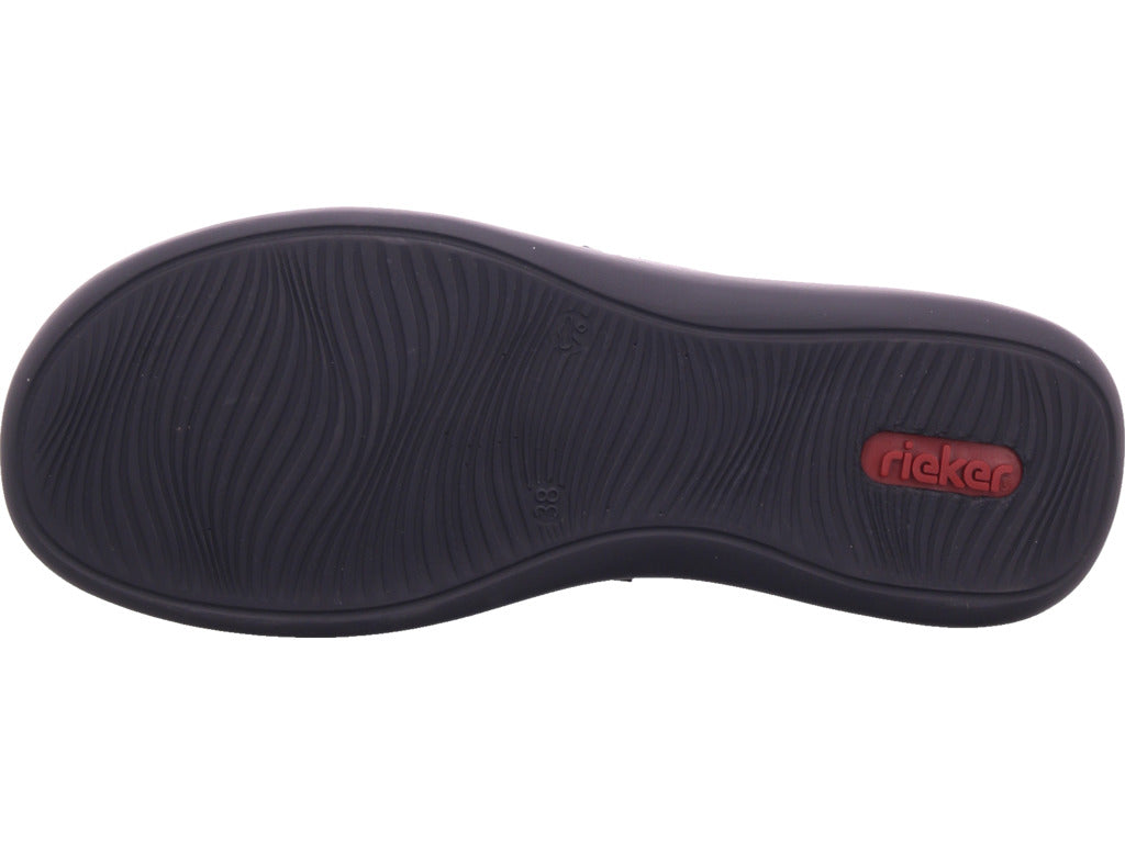 Rieker Damen Slipper  in schwarz