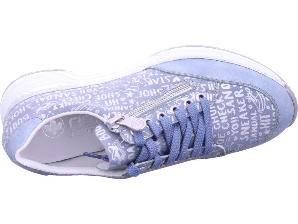 Rieker Damen Sneaker Fsk Damen Halbschuhe in blau