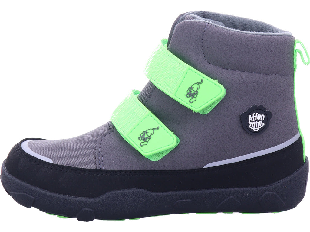 Affenzahn Jungen Moonboot Panther in grau