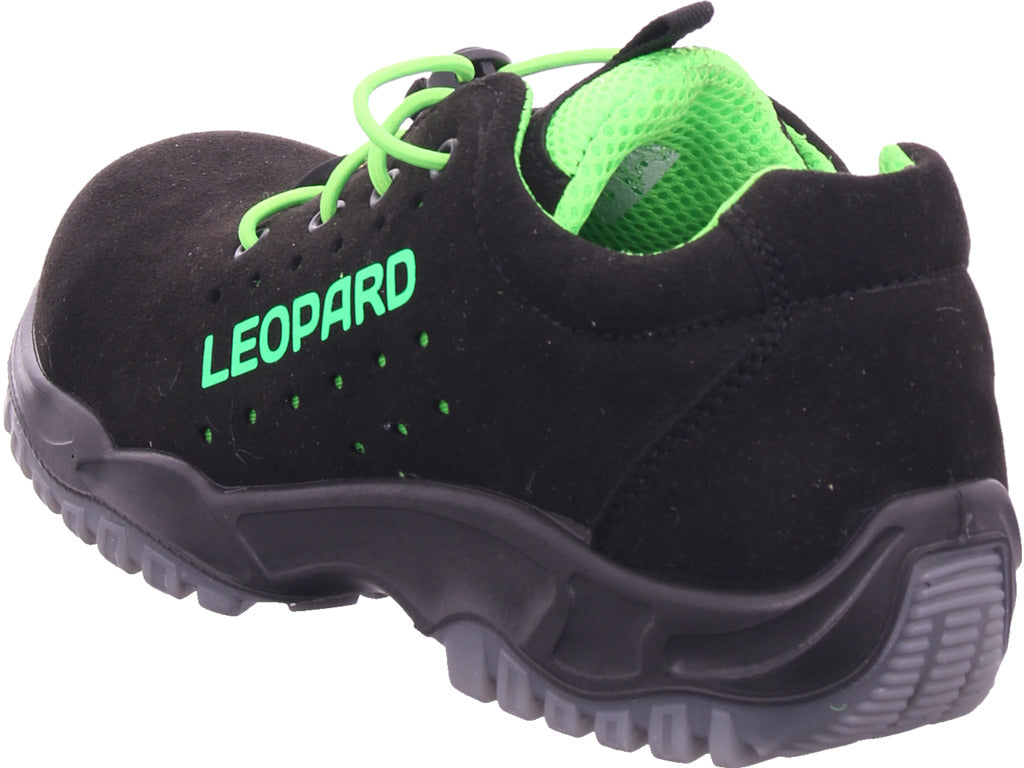 Leopard men's Haferl shoe in black