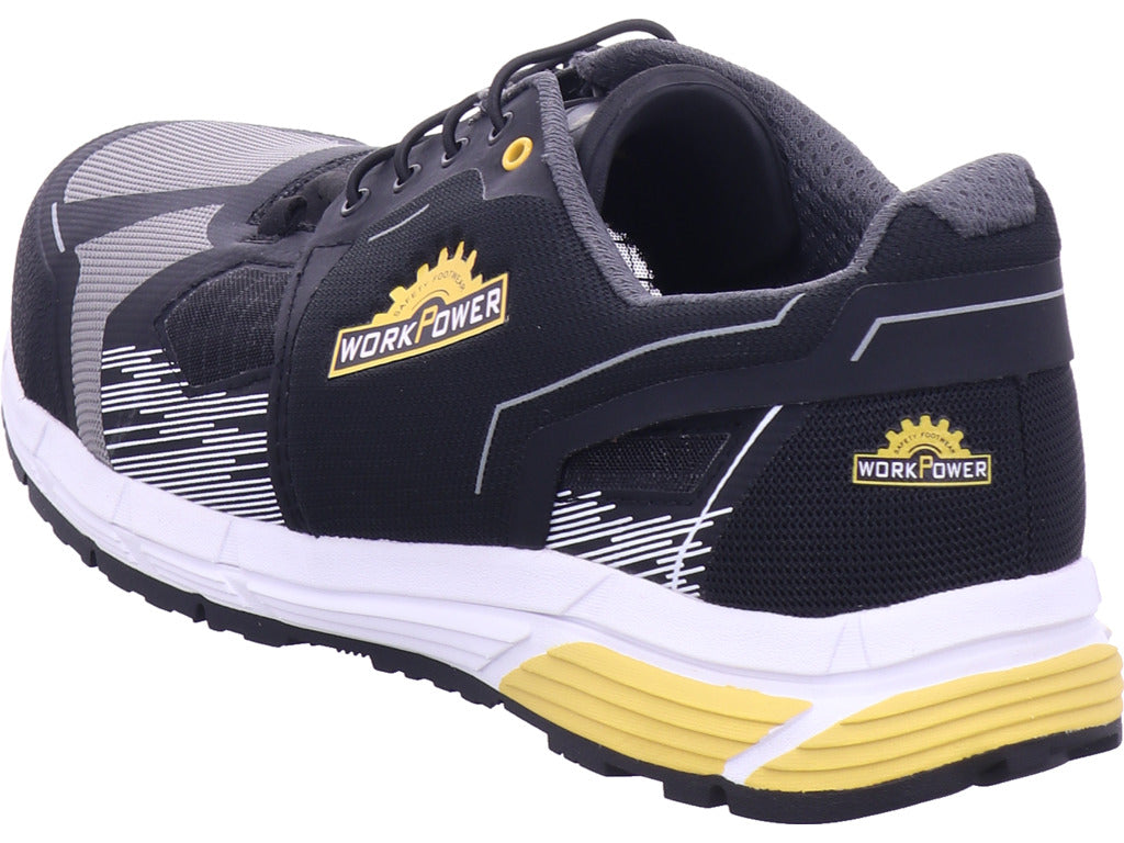 Pánská nízká obuv WorkPower Tioga S1P v černé barvě