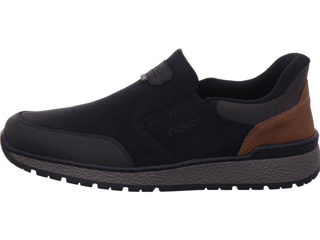 Rieker men's slippers Hwk men's low shoes in black