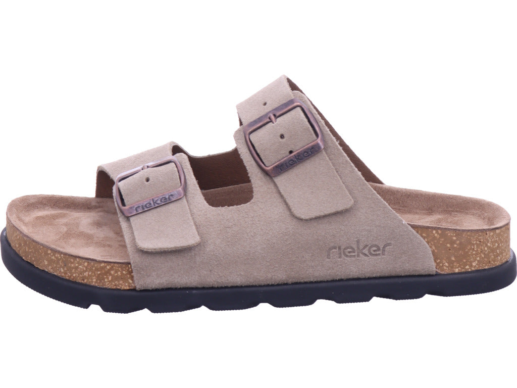 Rieker Men's Extra Wide Slippers in Beige